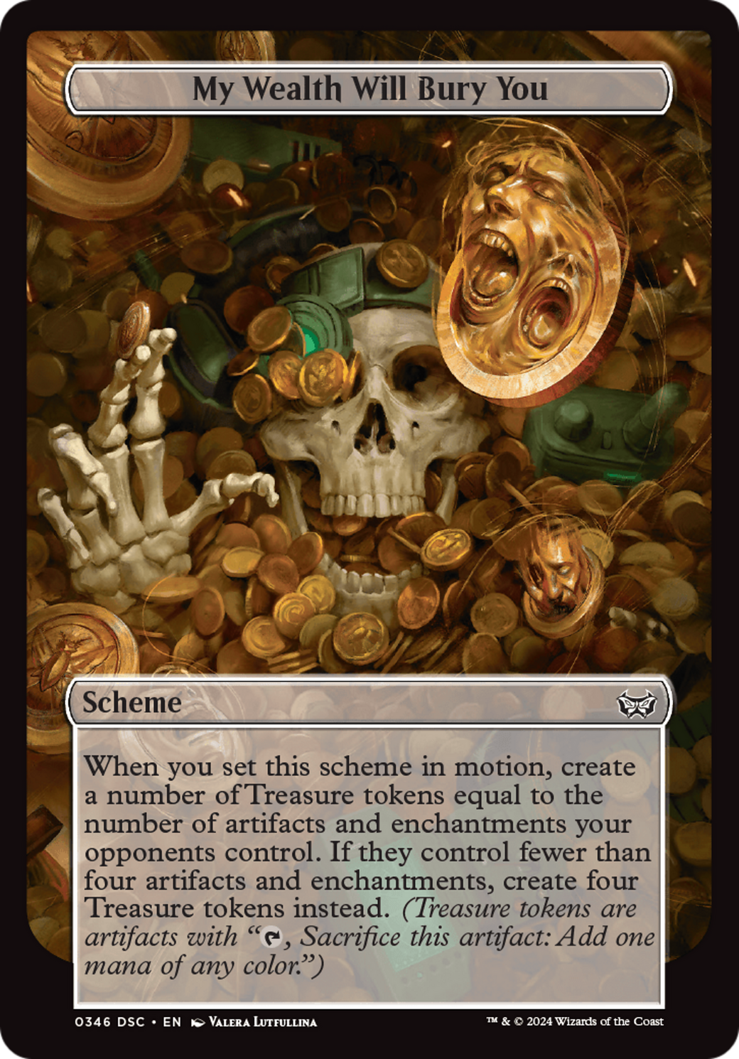 My Wealth Will Bury You (Full Art) [Duskmourn: Archenemy] | Gate City Games LLC