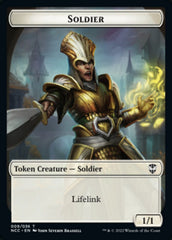 Soldier (09) // Cat Beast Double-Sided Token [Streets of New Capenna Commander Tokens] | Gate City Games LLC