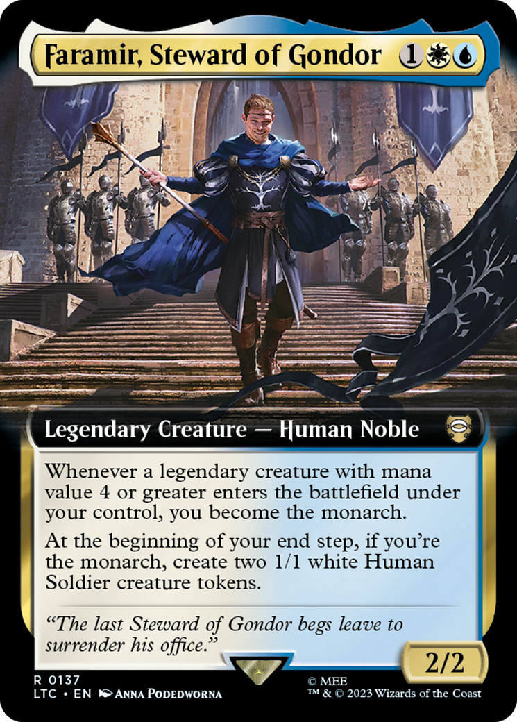 Faramir, Steward of Gondor (Extended Art) [The Lord of the Rings: Tales of Middle-Earth Commander] | Gate City Games LLC