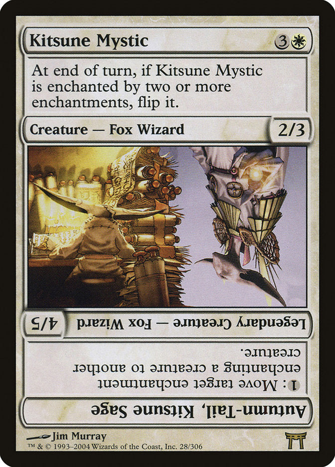 Kitsune Mystic // Autumn-Tail, Kitsune Sage [Champions of Kamigawa] | Gate City Games LLC