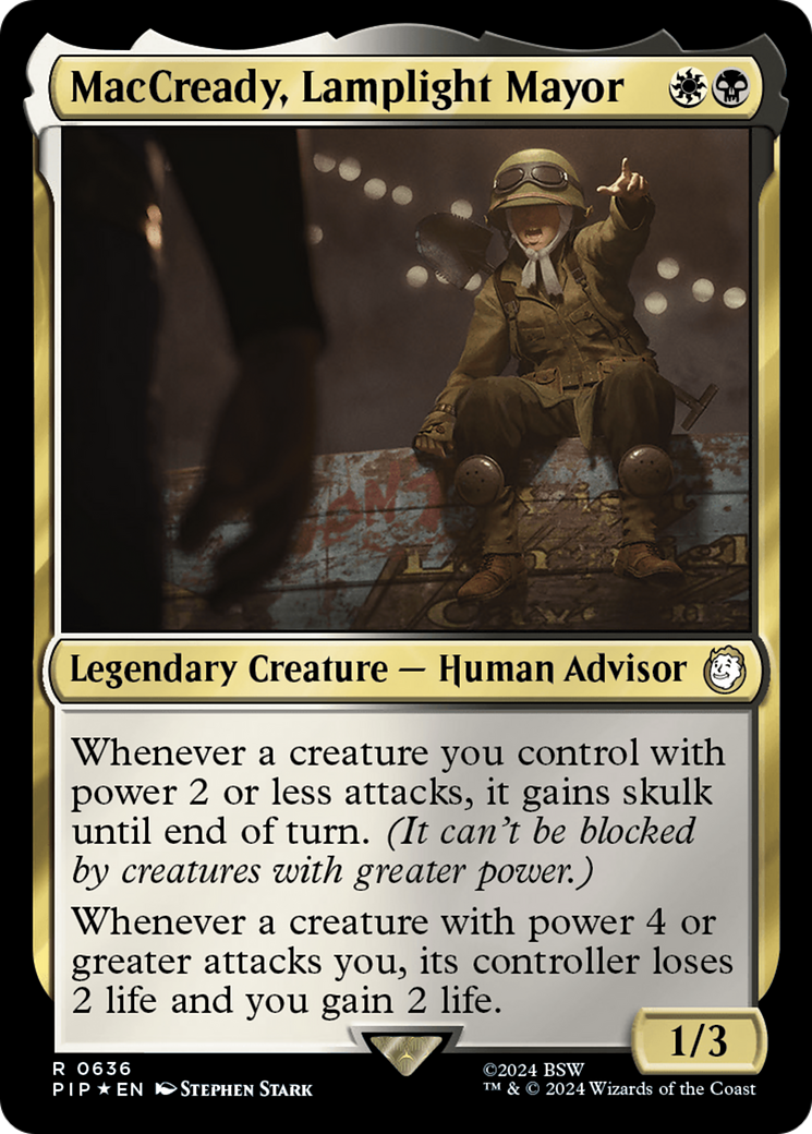 MacCready, Lamplight Mayor (Surge Foil) [Fallout] | Gate City Games LLC