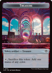 Elemental (0002) // Treasure Double-Sided Token [Secrets of Strixhaven Tokens] | Gate City Games LLC