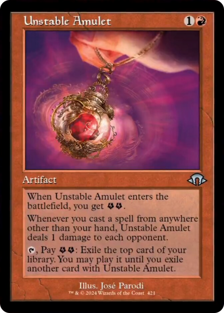 Unstable Amulet (Retro) [Modern Horizons 3] | Gate City Games LLC