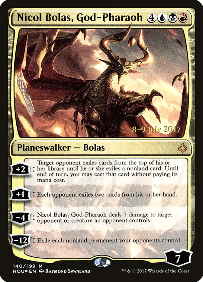 Nicol Bolas, God-Pharaoh [Hour of Devastation Prerelease Promos] | Gate City Games LLC