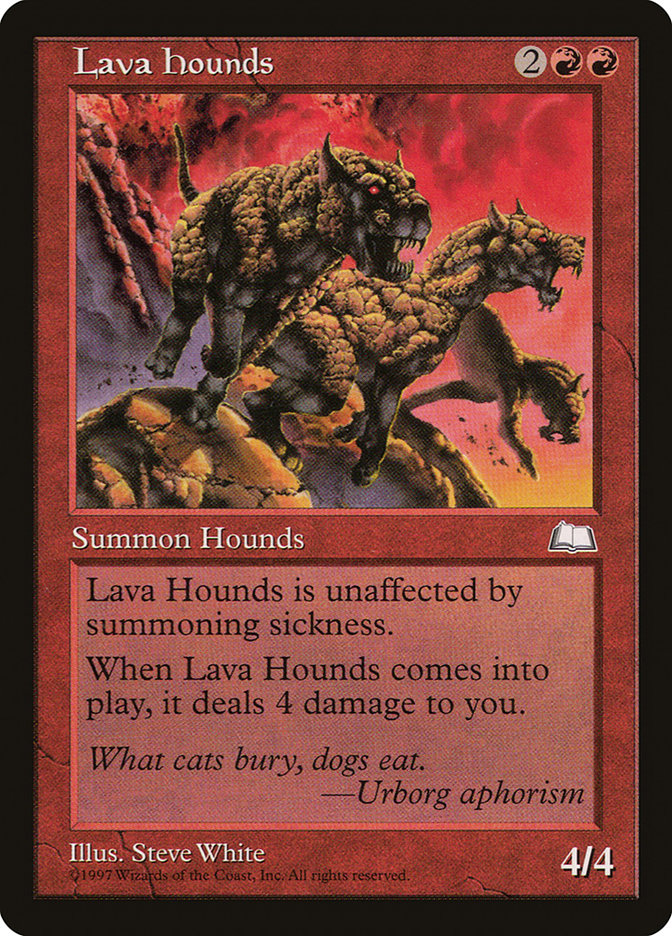 Lava Hounds [Weatherlight] | Gate City Games LLC