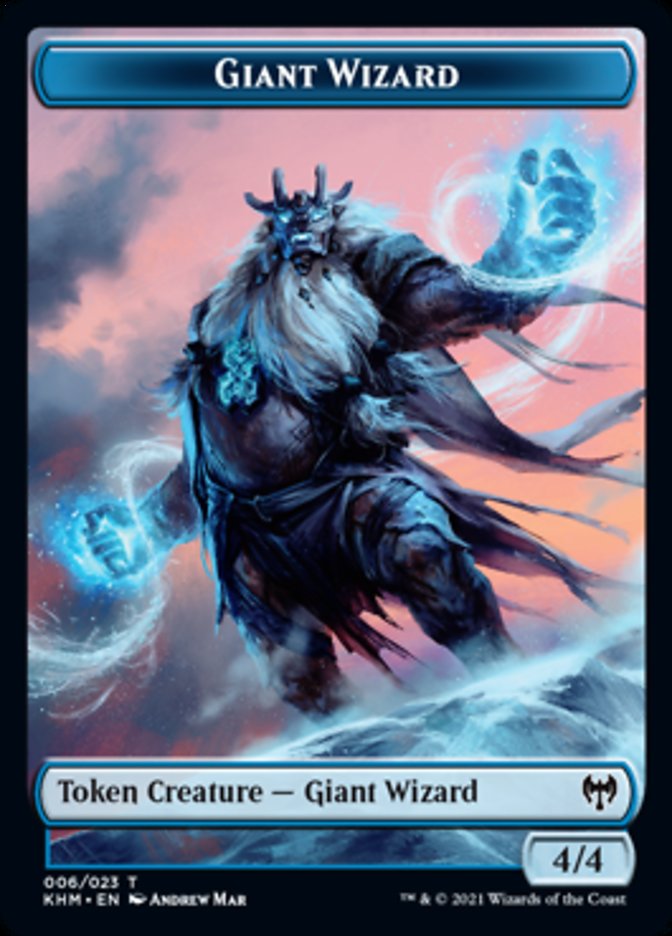 Giant Wizard Token [Kaldheim Tokens] | Gate City Games LLC