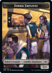 Zombie Employee // Balloon Double-Sided Token [Unfinity Tokens] | Gate City Games LLC