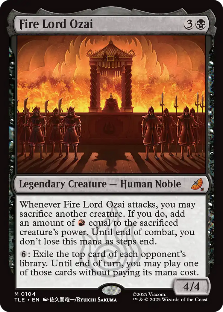 Fire Lord Ozai [Avatar: The Last Airbender: Eternal-Legal] | Gate City Games LLC