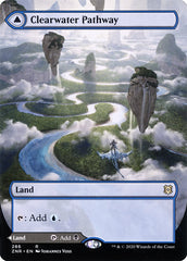 Clearwater Pathway // Murkwater Pathway (Borderless Alternate Art) [Zendikar Rising] | Gate City Games LLC