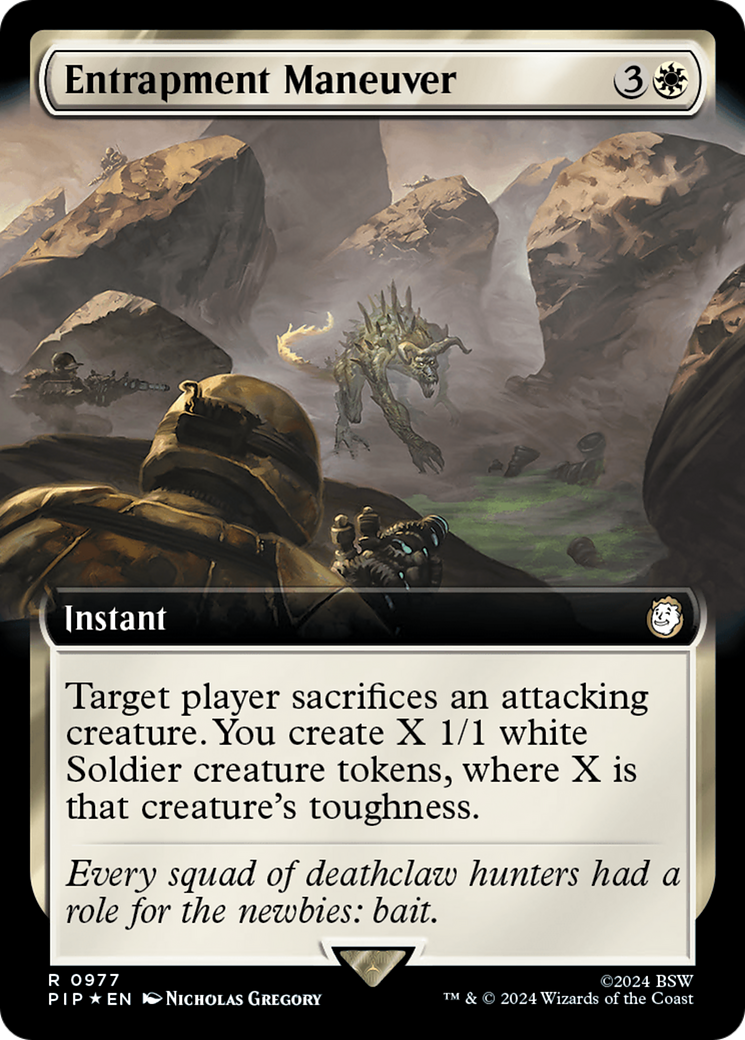 Entrapment Maneuver (Extended Art) (Surge Foil) [Fallout] | Gate City Games LLC