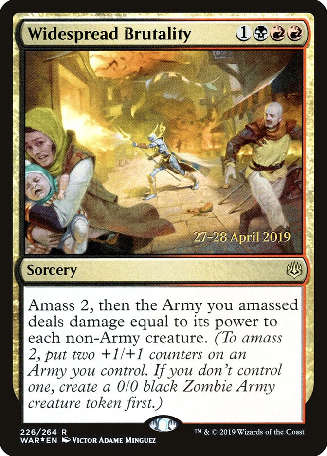 Widespread Brutality [War of the Spark Prerelease Promos] | Gate City Games LLC