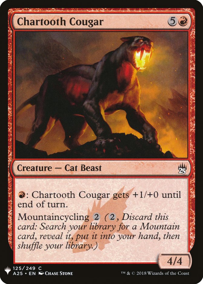 Chartooth Cougar [Mystery Booster] | Gate City Games LLC