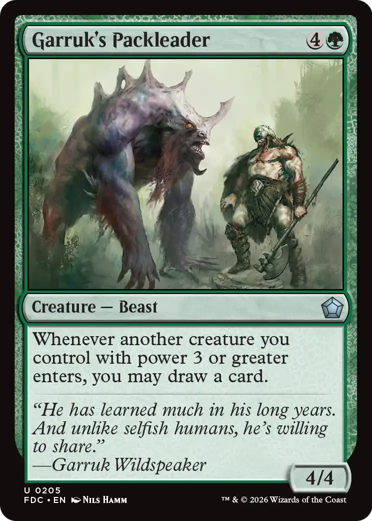 Garruk's Packleader [Foundations Commander] | Gate City Games LLC