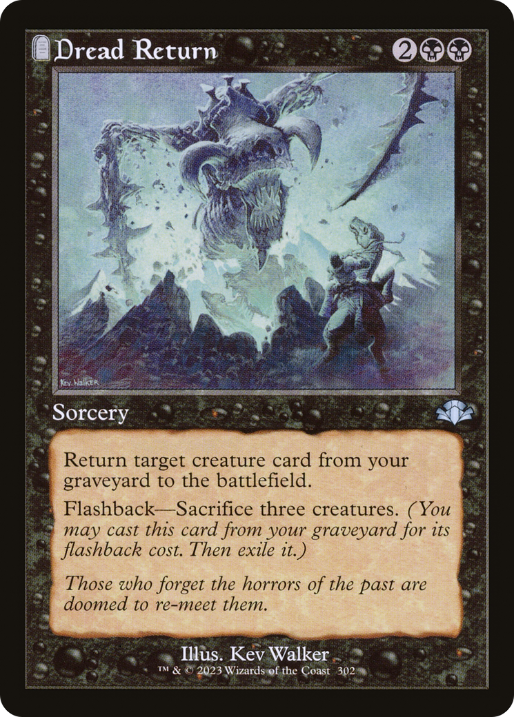 Dread Return (Retro) [Dominaria Remastered] | Gate City Games LLC