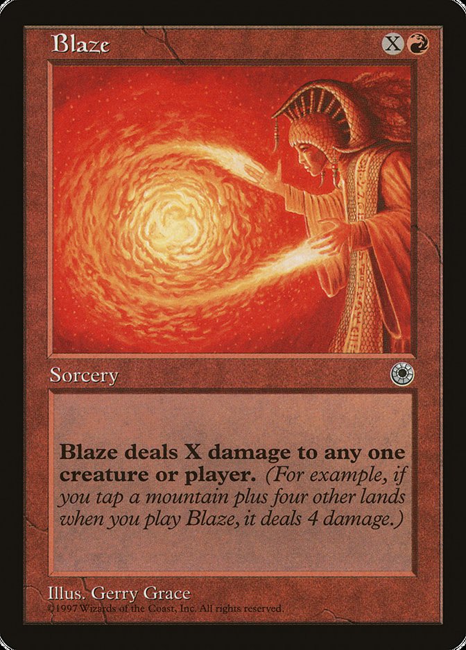 Blaze (No Flavor Text) [Portal] | Gate City Games LLC