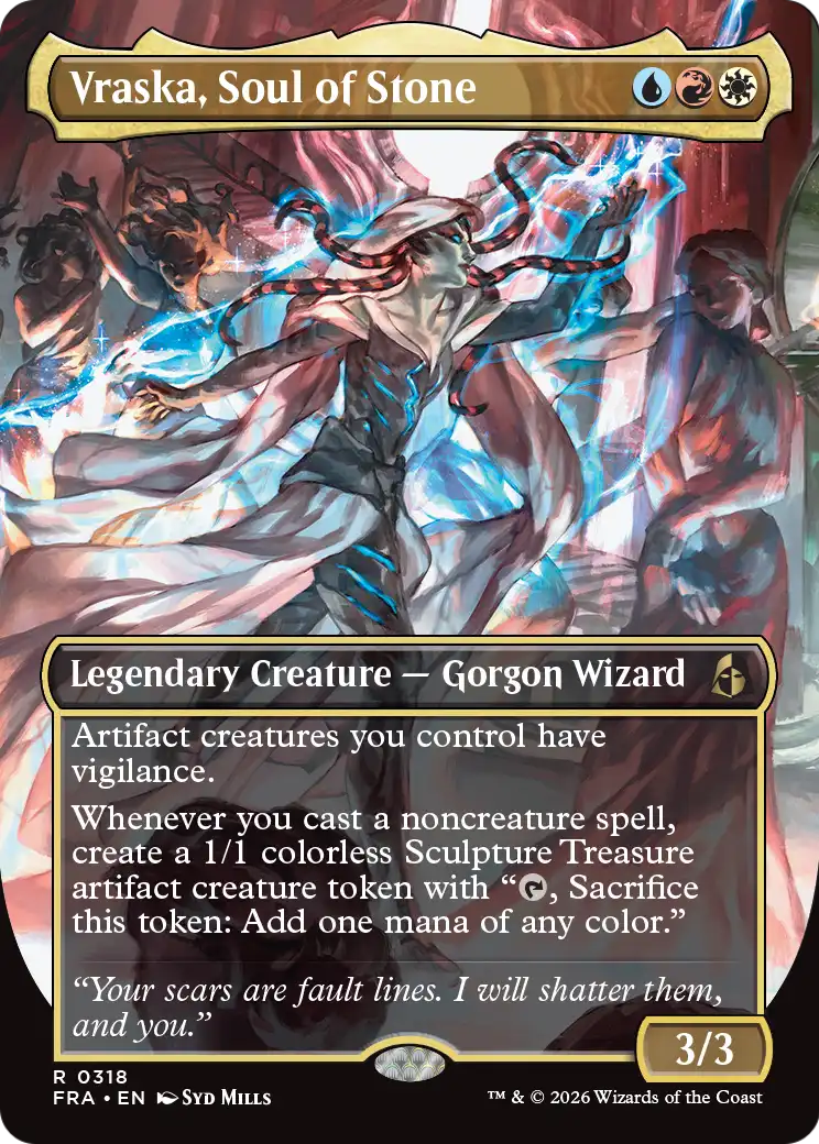 Vraska, Soul of Stone (Borderless) [Reality Fracture] | Gate City Games LLC