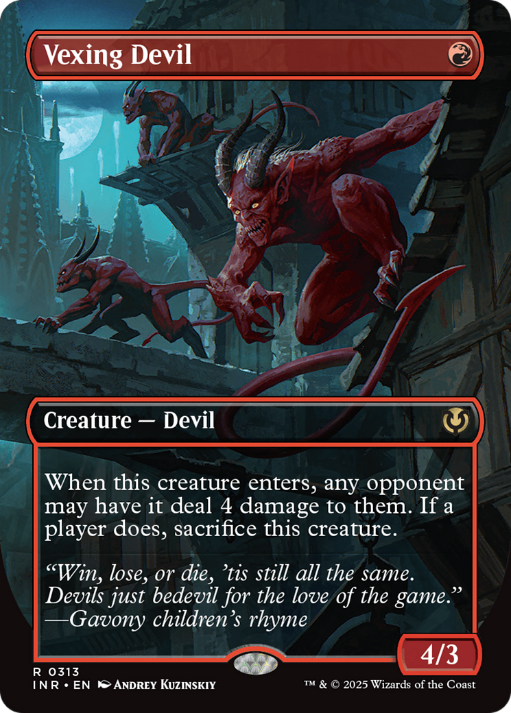 Vexing Devil (Borderless) [Innistrad Remastered] | Gate City Games LLC