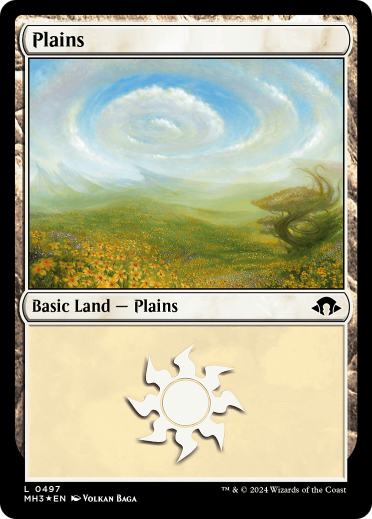 Plains (0497) (Ripple Foil) [Modern Horizons 3] | Gate City Games LLC