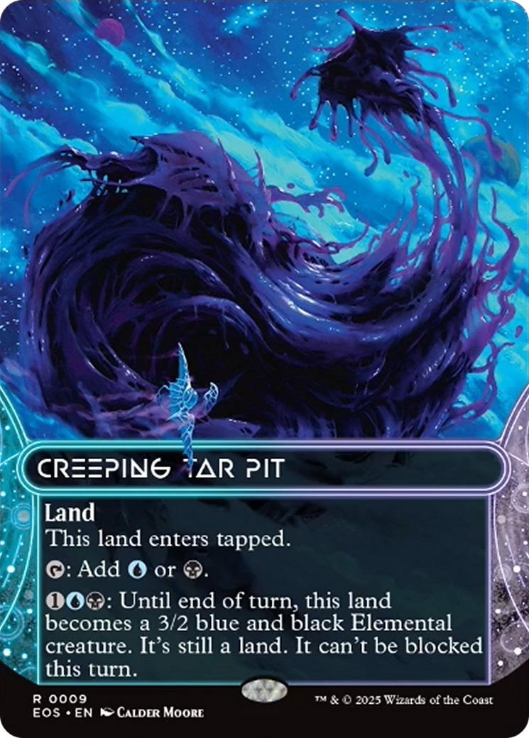 Creeping Tar Pit (0009) (Bordelress) [Edge of Eternities: Stellar Sights] | Gate City Games LLC