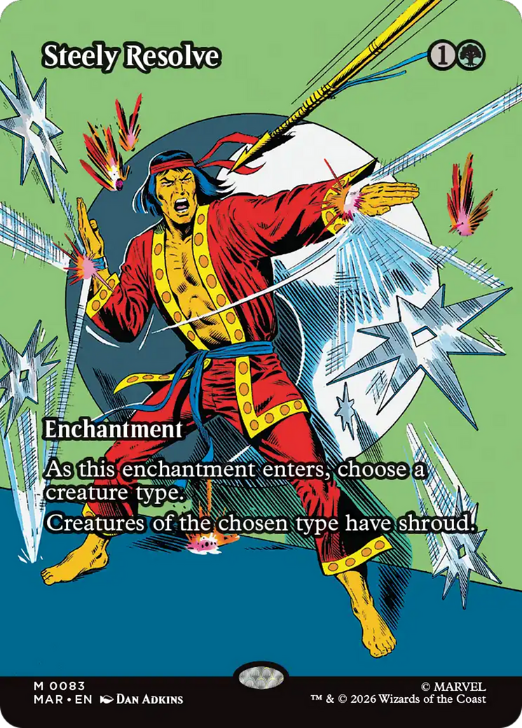 Steely Resolve (Borderless) [Marvel Universe: Eternal-Legal] | Gate City Games LLC
