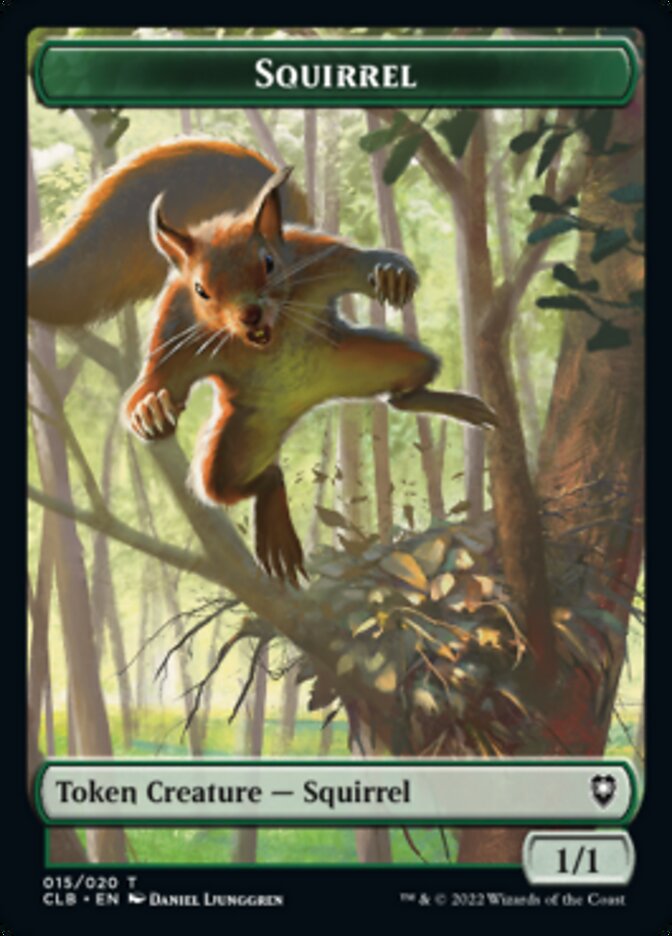 Squirrel Token [Commander Legends: Battle for Baldur's Gate Tokens] | Gate City Games LLC