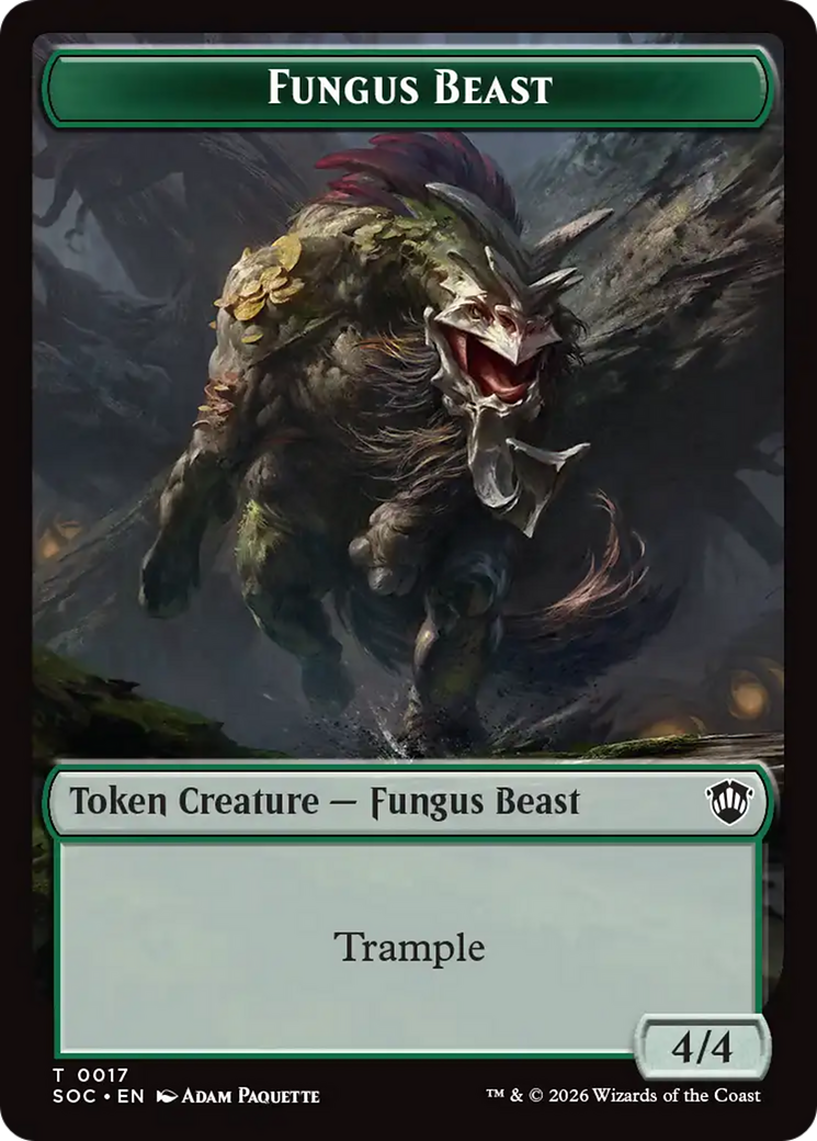 Goat // Fungus Beast Double-Sided Token [Secrets of Strixhaven Commander Tokens] | Gate City Games LLC