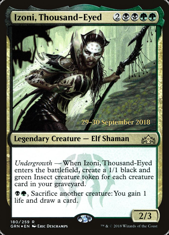 Izoni, Thousand-Eyed [Guilds of Ravnica Prerelease Promos] | Gate City Games LLC