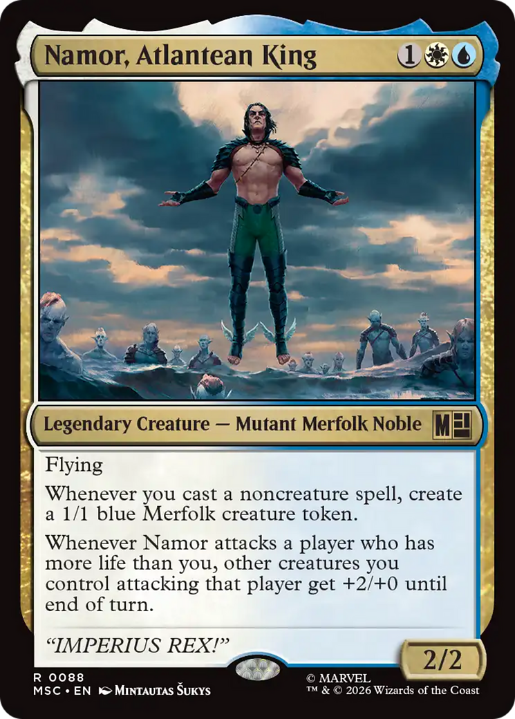 Namor, Atlantean King (Surge Foil) [Marvel Super Heroes Commander] | Gate City Games LLC
