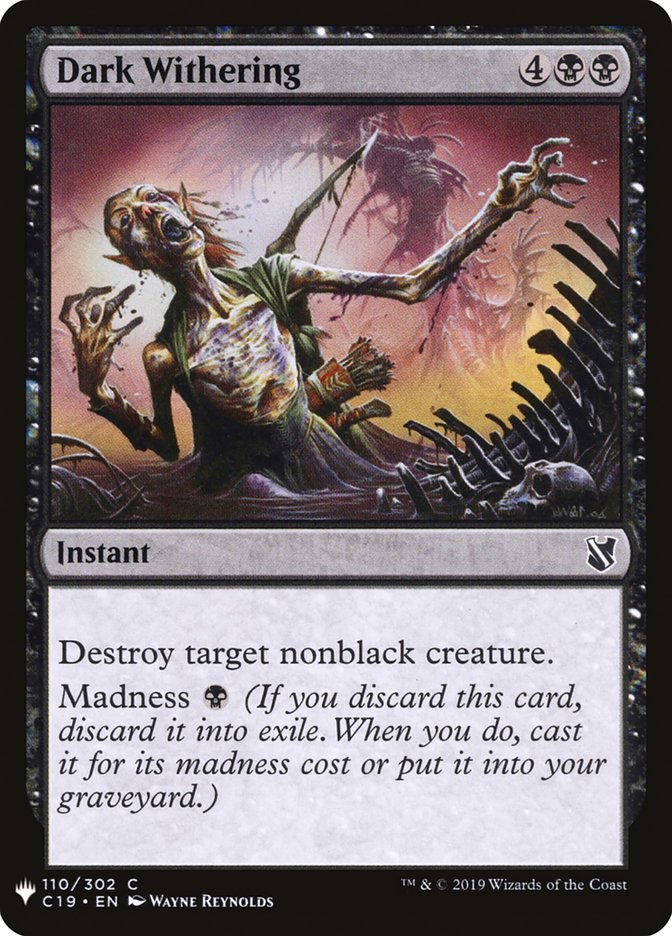 Dark Withering [Mystery Booster] | Gate City Games LLC