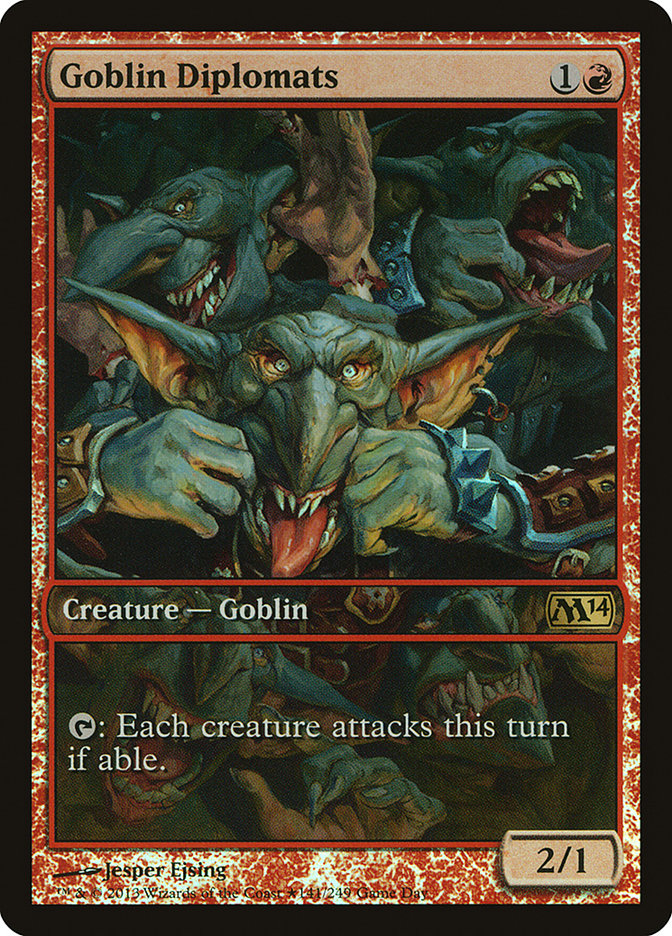 Goblin Diplomats (Game Day) [Magic 2014 Promos] | Gate City Games LLC