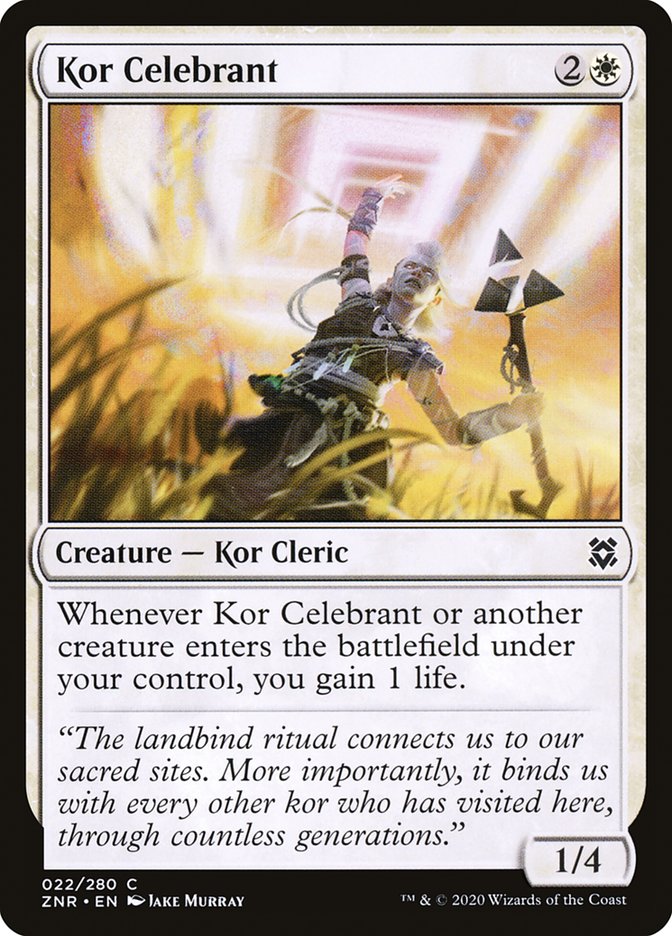 Kor Celebrant [Zendikar Rising] | Gate City Games LLC