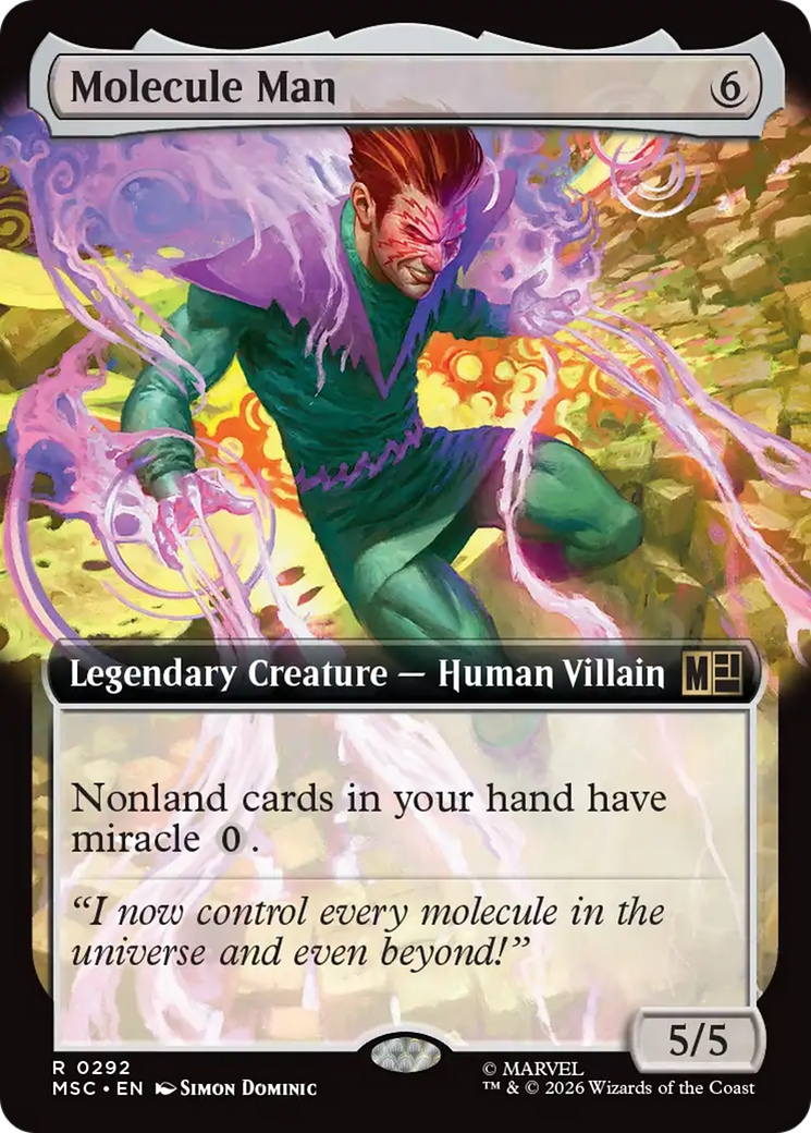 Molecule Man (Extended Art) [Marvel Super Heroes Commander] | Gate City Games LLC