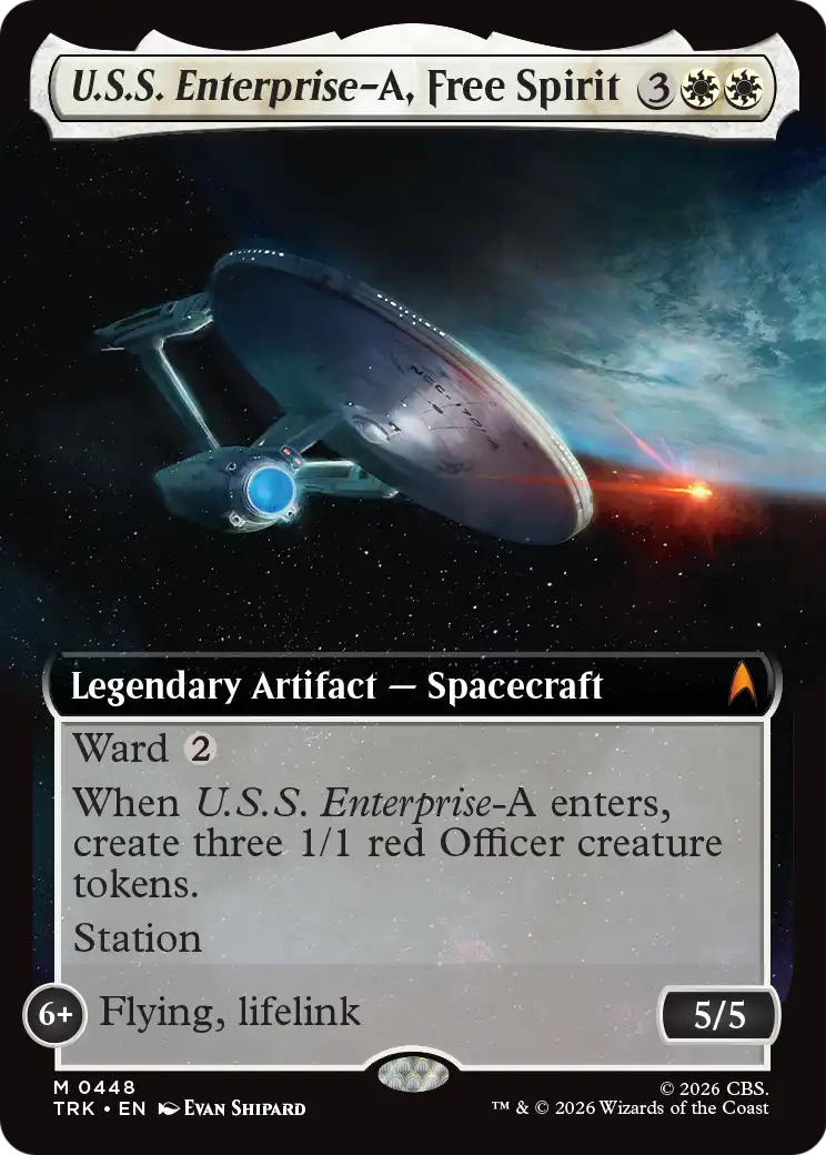 U.S.S. Enterprise-A, Free Spirit (Extended Art) [Star Trek] | Gate City Games LLC