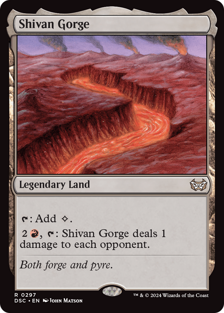 Shivan Gorge [Duskmourn: House of Horror Commander] | Gate City Games LLC