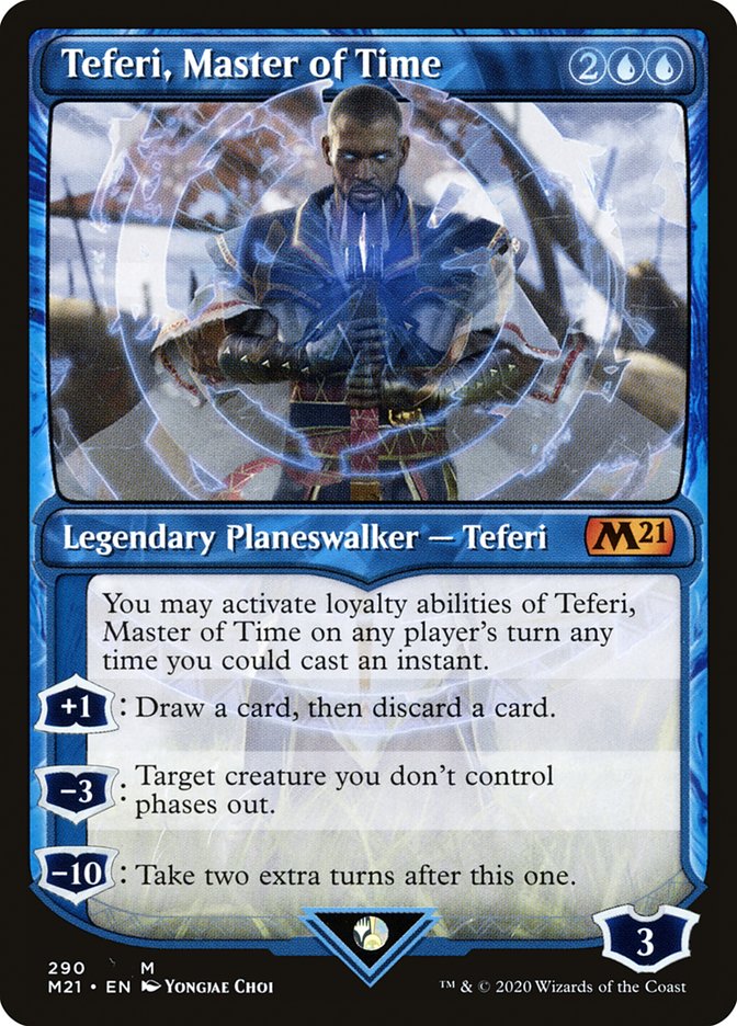 Teferi, Master of Time (Showcase) (290) [Core Set 2021] | Gate City Games LLC