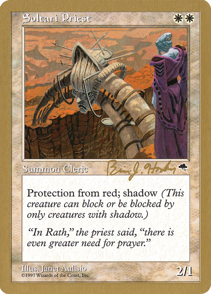 Soltari Priest (Brian Hacker) [World Championship Decks 1998] | Gate City Games LLC