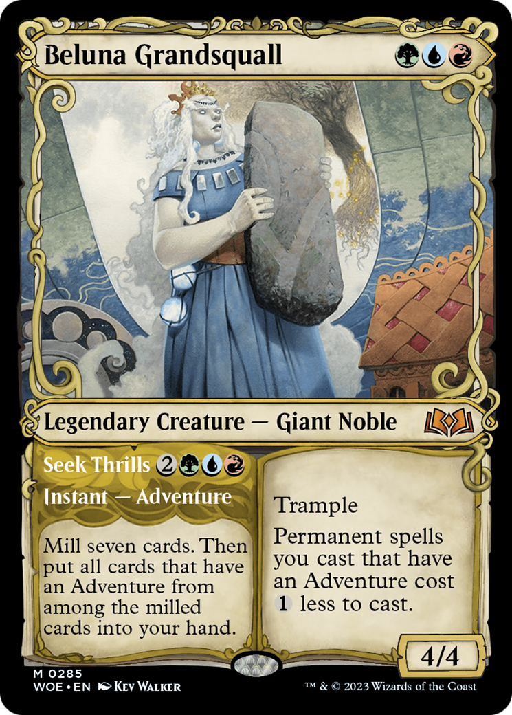 Beluna Grandsquall // Seek Thrills (Showcase) [Wilds of Eldraine] | Gate City Games LLC