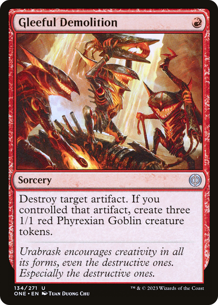 Gleeful Demolition [Phyrexia: All Will Be One] | Gate City Games LLC