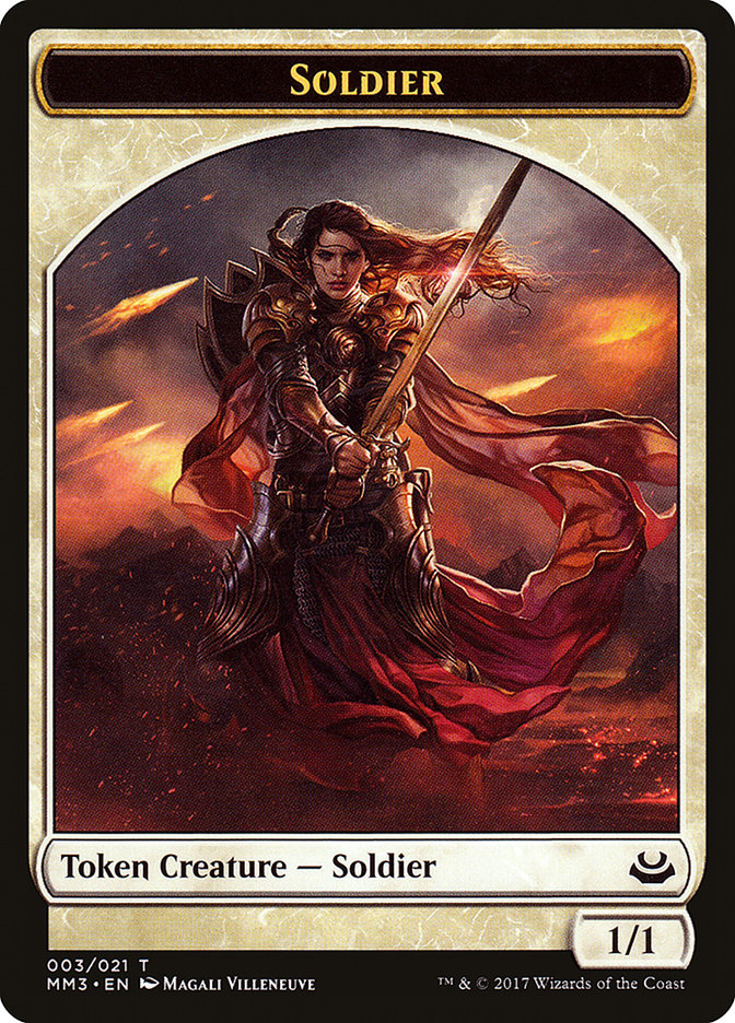Soldier Token (003/021) [Modern Masters 2017 Tokens] | Gate City Games LLC