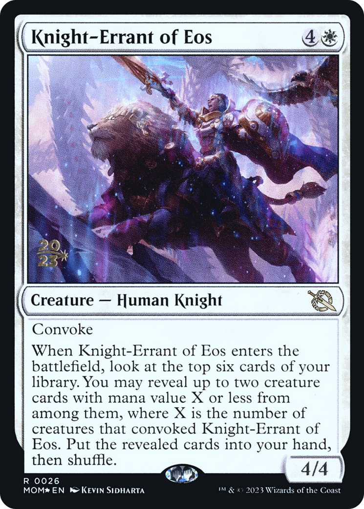 Knight-Errant of Eos [March of the Machine Prerelease Promos] | Gate City Games LLC