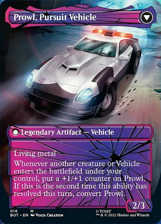 Prowl, Stoic Strategist // Prowl, Pursuit Vehicle (Shattered Glass) [Transformers] | Gate City Games LLC