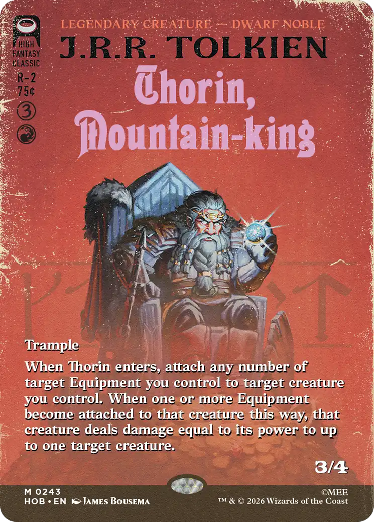 Thorin, Mountain-king (Borderless) [The Hobbit] | Gate City Games LLC