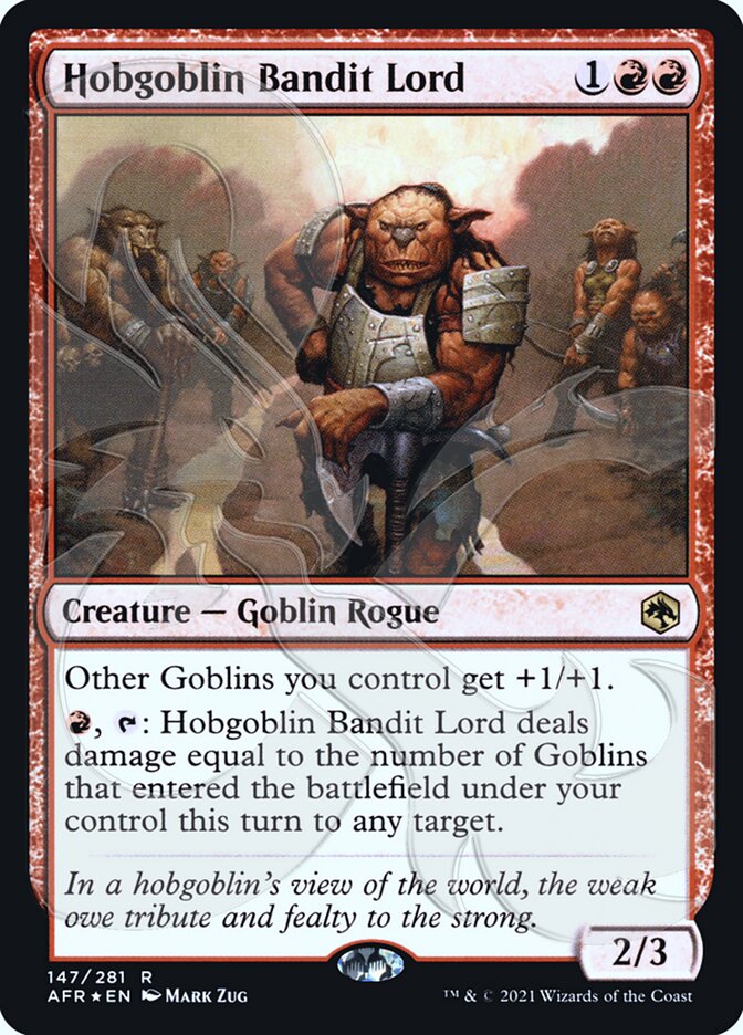 Hobgoblin Bandit Lord (Ampersand Promo) [Dungeons & Dragons: Adventures in the Forgotten Realms Promos] | Gate City Games LLC