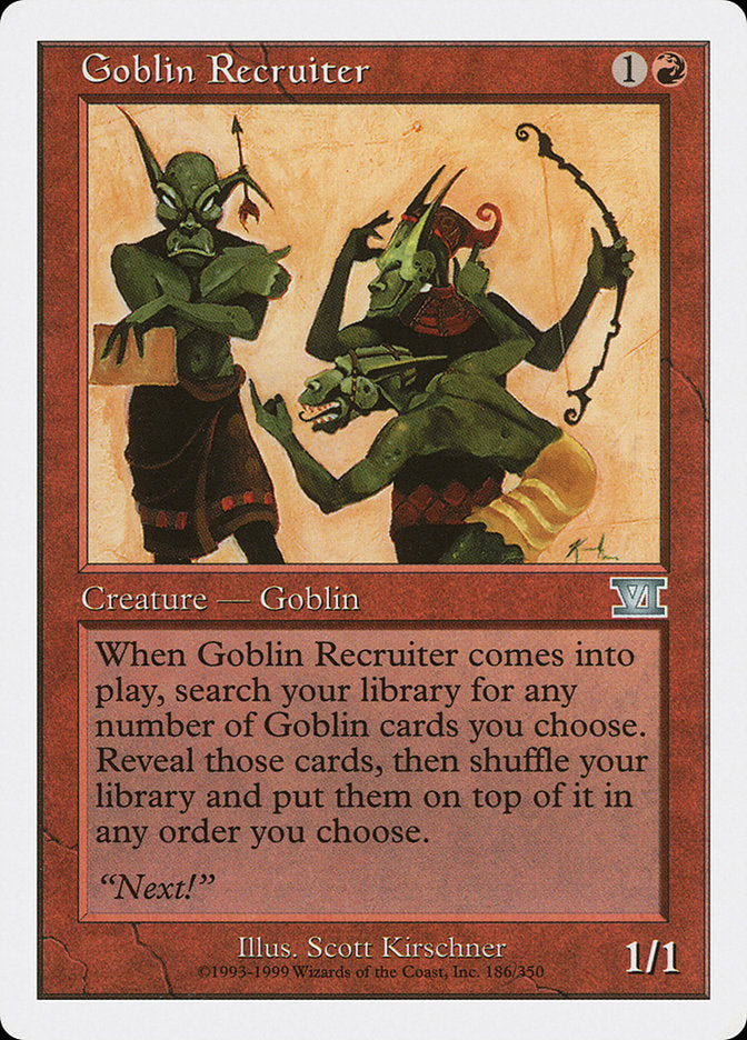 Goblin Recruiter [Classic Sixth Edition] | Gate City Games LLC