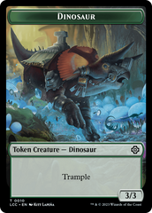 City's Blessing // Dinosaur Double-Sided Token [The Lost Caverns of Ixalan Commander Tokens] | Gate City Games LLC