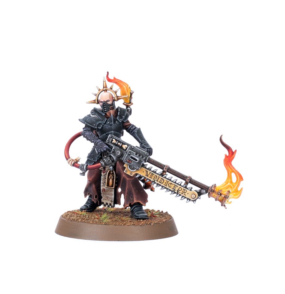 Adepta Sororitas Ministorum Priest with Vindicator | Gate City Games LLC