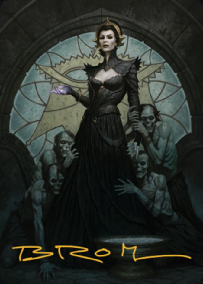 Liliana of the Veil Art Card (Gold-Stamped Signature) [Dominaria United Art Series] | Gate City Games LLC