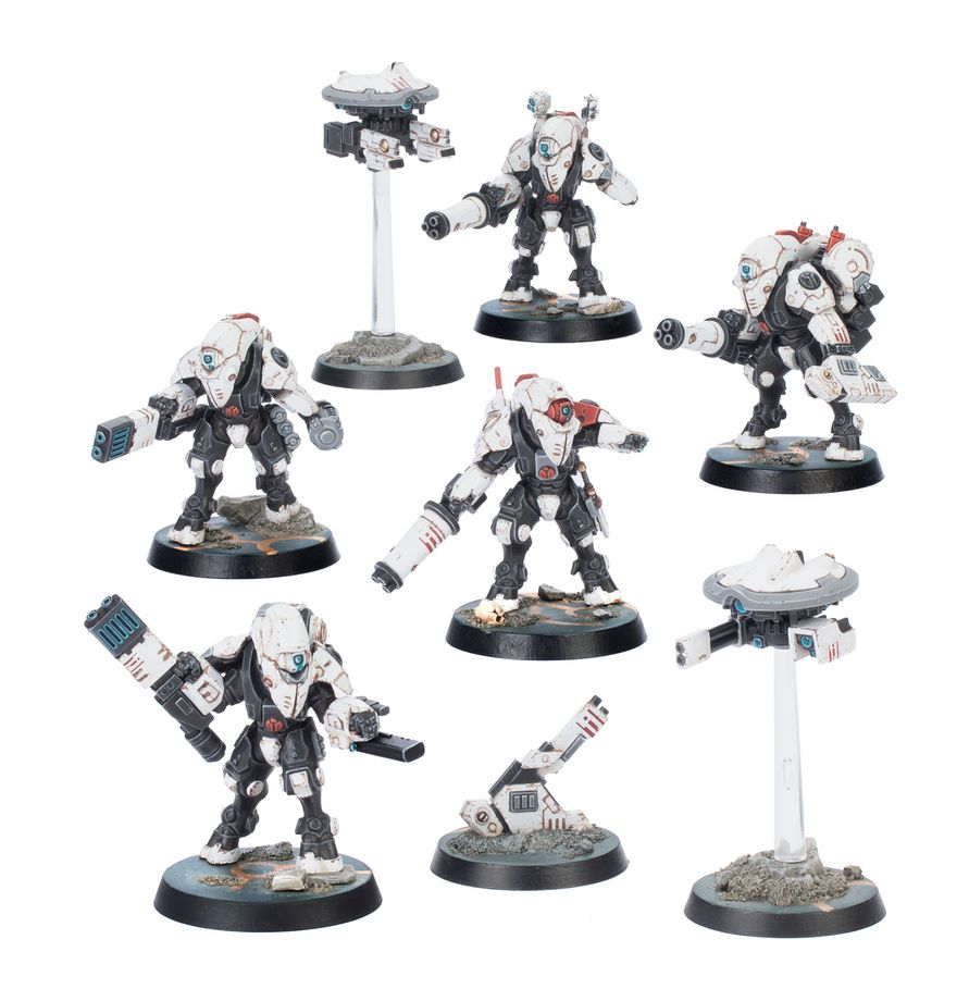 Warhammer 40k: Kill Team: Tau Empire: XV26 Stealth Battlesuits | Gate City Games LLC