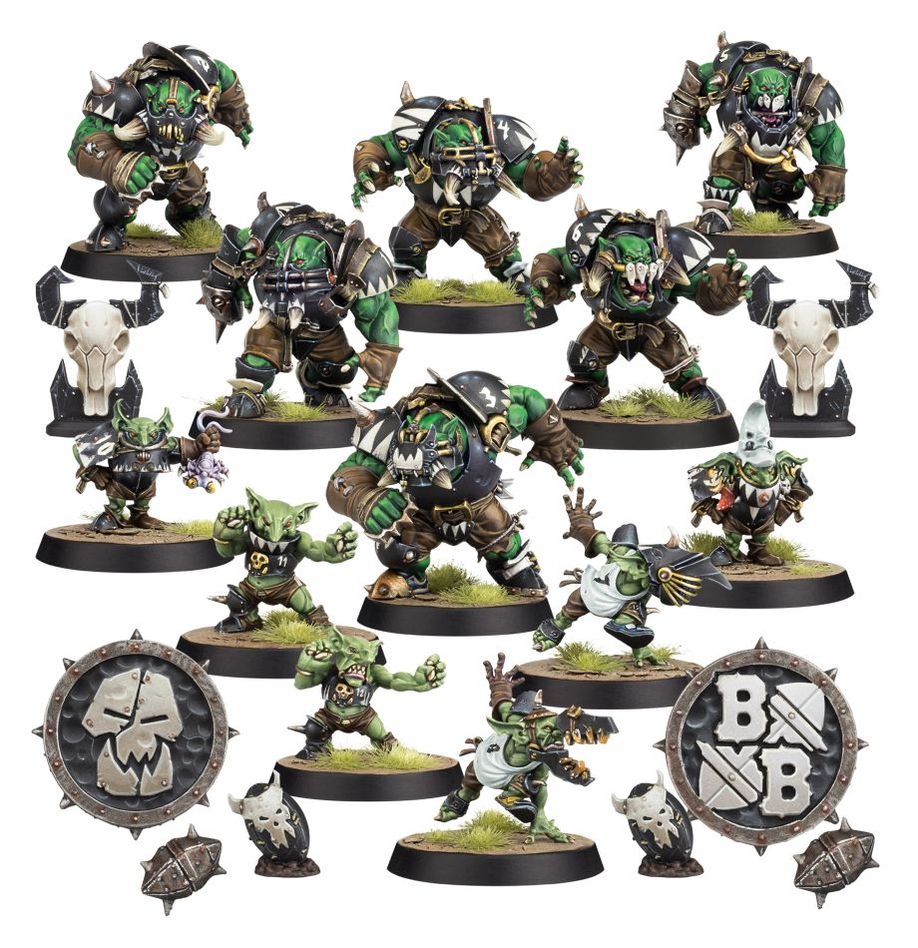 Black Orc Blood Bowl Team: The Thunder Valley Greenskins | Gate City Games LLC