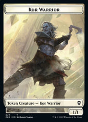Kor Warrior // Wizard Double-Sided Token [Commander Legends: Battle for Baldur's Gate Tokens] | Gate City Games LLC